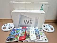 動作品Nintendo Wii 本体 + ゲームソフト7本 + 付属品