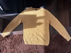 UNIQLO ユニクロ クルーネック ニット セーター L マスタード 長袖