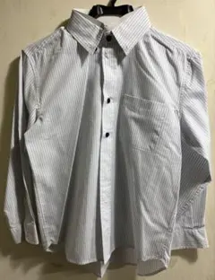 ストライプ長袖シャツ150