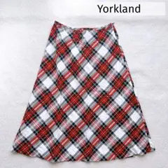 Yorkland クラシックカジュアル コットンチェックスカート ヨークランドのサムネイル