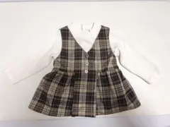 最終値下げpetit main チェック柄長袖トップス　プティマイン　長袖