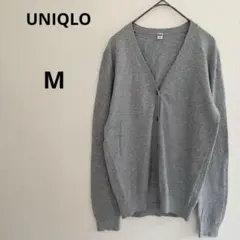 UNIQLO ユニクロ UVカットスーピマコットンVネックカーディガン 長袖 M