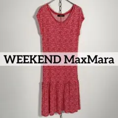 ★WEEKEND MAXMARA 総柄 フレンチスリーブワンピース ティアードのサムネイル