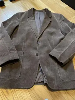 ユニクロU ブラウン コーデュロイ テーラードジャケット S