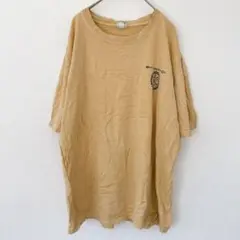 クレイジーシャツ 半袖 丸首 クルーネック タートル柄 Tシャツ L 黄色 綿のサムネイル