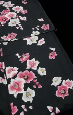 新品■お洒落エレガント花模様袷小紋