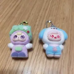 ラブブ風マスコット　キーホルダー　2個セット