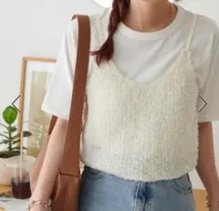 ディスコート　リボンヤーンキャミ