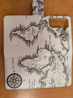 Galaxyｓ２１用地図デザイン 手帳型ケース