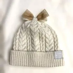 女の子用　ニット帽44〜46センチ