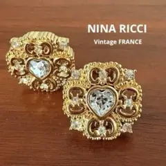 イタリア製　ヴィンテージブローチ　ニナリッチ　nina ricci 1980’s