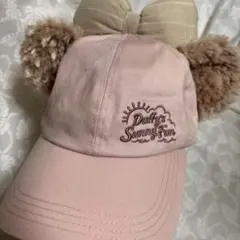 シェリーメイ 耳付きキャップ ピンク　ディズニーシー　サニーファン