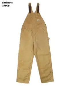 Carhartt ダック オーバーオール ブラウン W34 USA規格 ワーク - メルカリ