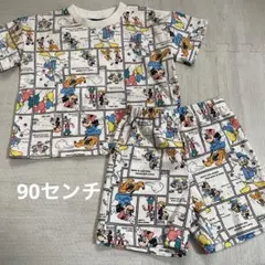 ディズニー 半袖　セットアップ　ミッキー　ミニー　ドナルド　可愛い　90センチ