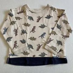 プティマイン 恐竜柄 長袖カットソー 110cm