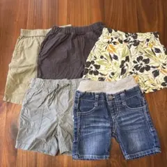 ハーフパンツ5点セット 90cm