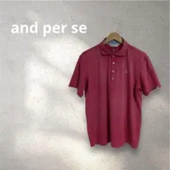 【希少LLサイズ】アンパスィ ゴルフウェア ポロシャツ ピンク 日本製