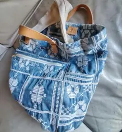 trenta sei トレンタセイ 刺繍バッグ　新品　未使用　デニム風