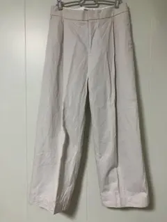 ピンク チェック柄 スリータック バギー ワイド 極太 ギャング