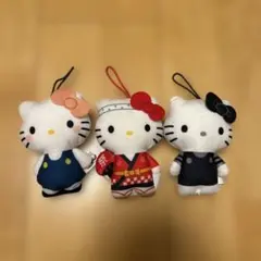 ハッピーセット　50周年ハローキティ ぬいぐるみ 3体セット