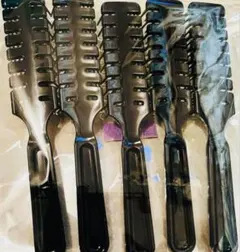 ブラックヘアブラシ 5本セット