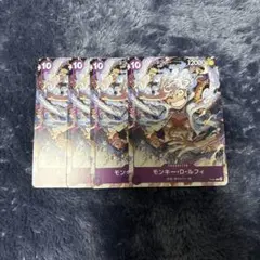 ワンピースカードゲーム モンキー・D・ルフィ ニカ プロモ 4枚セット