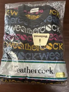 ③昭和レトロ　Weathercock 多色セーター　新品未使用