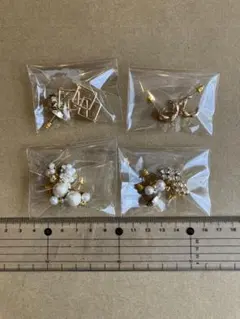 在庫処分♡パールビジューシンプルピアス7個まとめ売り