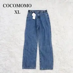 COCOMOMO（XL）テーパードデニムパンツ　ブルー　新品タグ付き