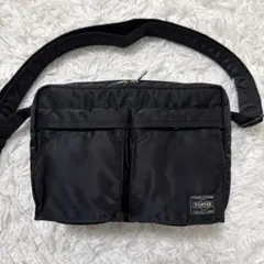 【極美品】PORTER ポーター タンカー ショルダーバッグ 2層 S 黒