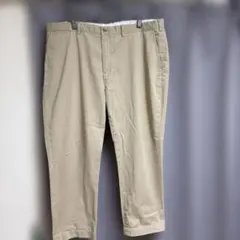 ラルフローレン　ポロチノ　ベージュ　プレストパンツ　44/30 ビッグサイズ