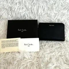 未使用品　ポールスミス　小銭入れ　コインケース定期 L字黒　マルチカラー