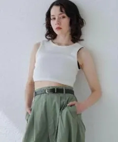 JEANASIS サスティナブルリブクロップドタンクのサムネイル