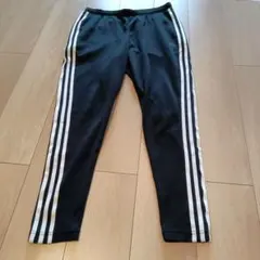 adidas ブラック ストライプ ジャージパンツL1157番