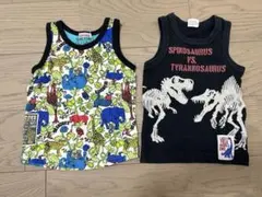 branshes FOKids タンクトップ 2枚セット 恐竜 動物柄のサムネイル