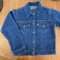 アメリカ古着　ビンテージ　Levi's濃いデニム Gジャン