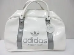 アディダス 80s スーパースター エナメル スポーツバッグ 白 ●①a