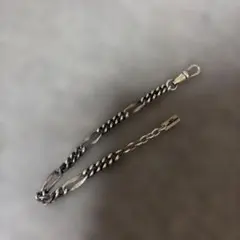 【美品】SAINT LAURENT スクロールチェーンブレスレット 黒ずみ加工のサムネイル
