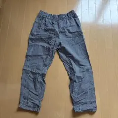 GU シェフパンツ　ヒッコリー