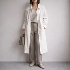 ケティ／NEMI［M］大人ナチュラル◎日本製◎コットンブレンド◎スプリングコート