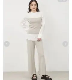 1度のみ着用⭐️ミラオーウェン　ニットビスチェ　0