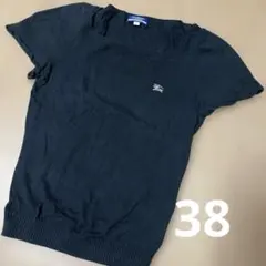 Burberry Blue Label 半袖ニット ブラック 38のサムネイル