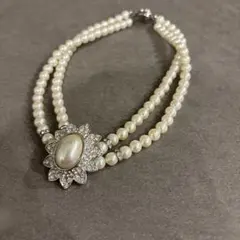 パール ネックレス チョーカー