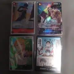ワンピース カード トラファルガー・ロー ナミ サカズキ エラッタ 交流