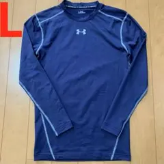 アンダーアーマーUNDERARMOUR長袖コンプレッションウェアLメンズNAVY