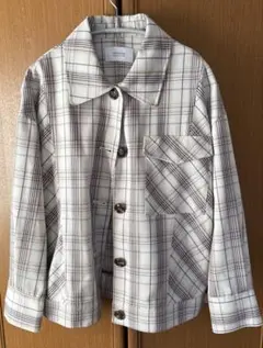 STUDIOUS　チェックオーバーシャツ ブルゾン