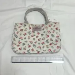 キャスキッドソン　花柄バッグ ショルダーストラップ付き