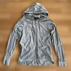 COMMECA ISMストライプパーカー フード付き