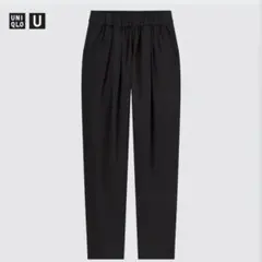 【UNIQLO ユニクロ】　スウェットギャザーパンツ　楽ちん　通年　ブラック