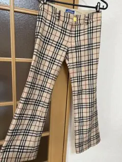 BURBERRY チェック柄 ベージュパンツ